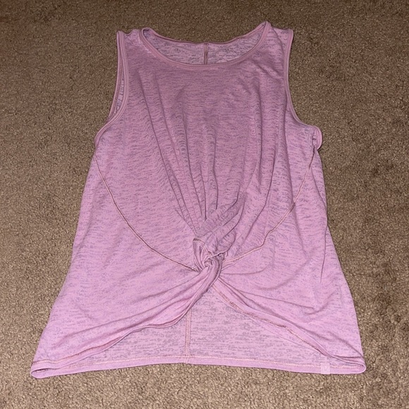 lululemon athletica Tops - Lululemon Breeze through Burnout Sleeveless Crop Top tank size 6